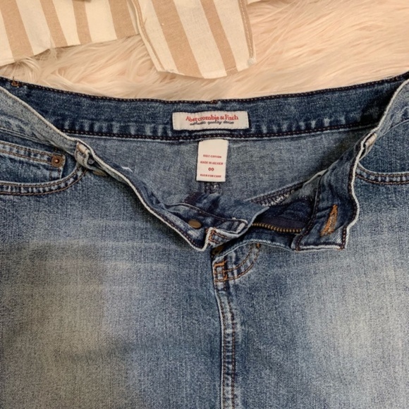 🎃 Abercrombie and Fitch mini Jean skirt frayed - Picture 4 of 8